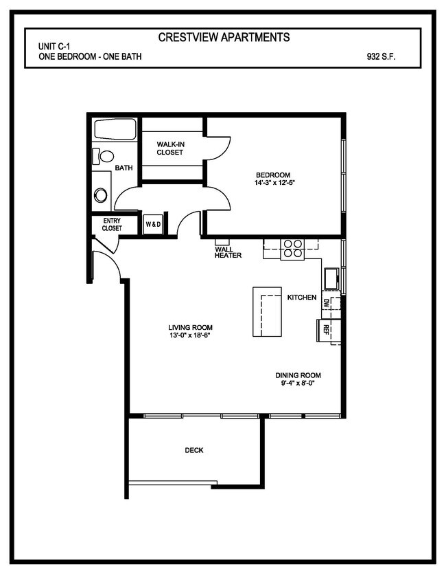 Floorplan - Crestview Apartments