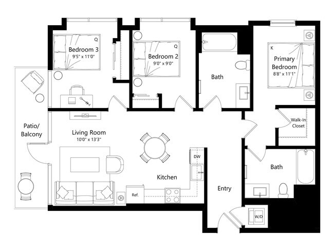 Floorplan - The Santa Monica Collection - 1430 Lincoln