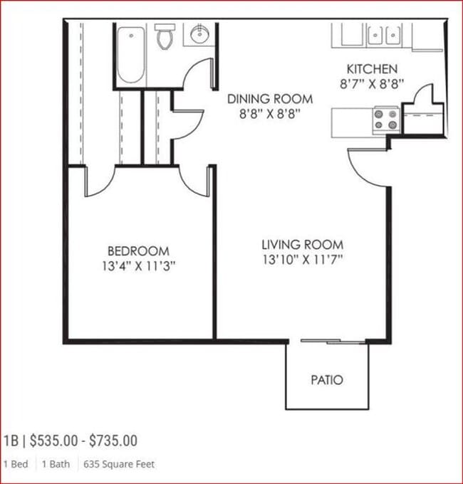 Floorplan - Birchwood Apartments