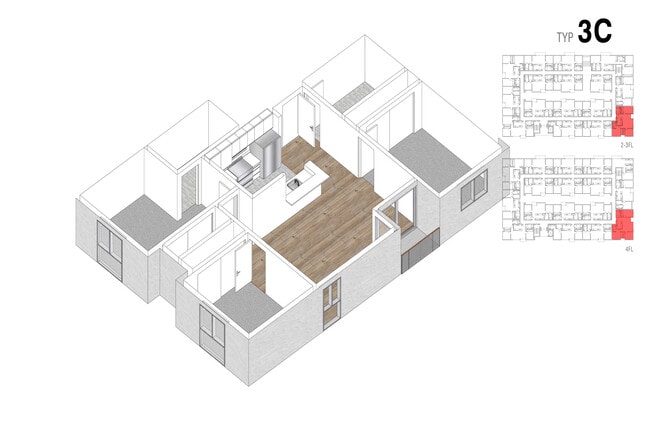 Floorplan - Lido Apartments - 4847 Oakwood