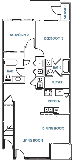 2BR/2BA - Bradford Park