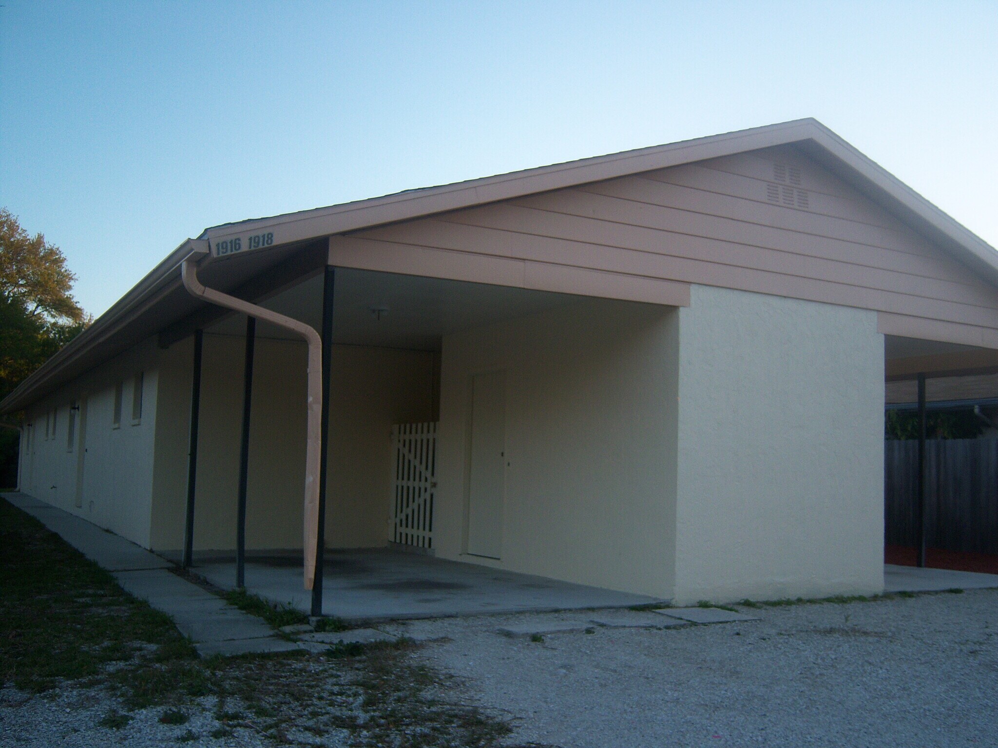 left carport & storage room - 1916 Marcia St