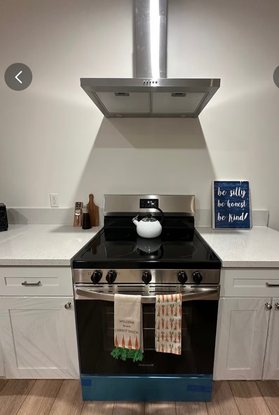 Stove and hood range - 8130 Sylmar Ave