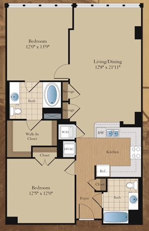 2BR/2BA - 70 Capitol Yards