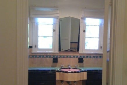 Outrageous Deco-tiled Bathroom, Rose Accents - 9135 Gibson St