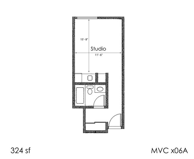 Floorplan - Midvale Court Apartments Westwood