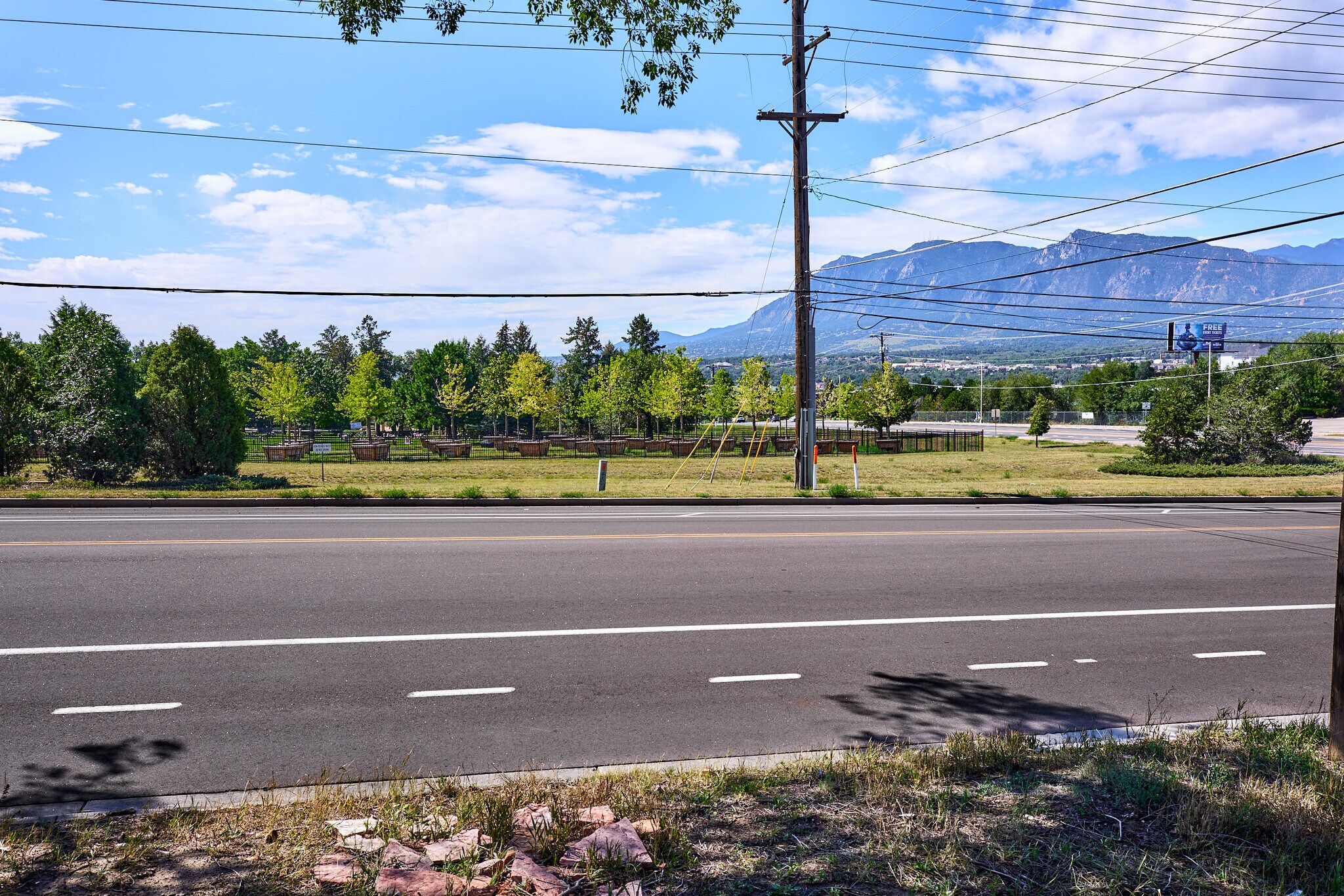 View from the front yard! - 1116 E Fountain Blvd