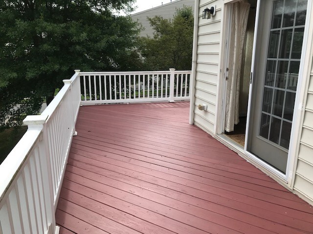 Deck view from family room doors - 1944 Asheville Dr