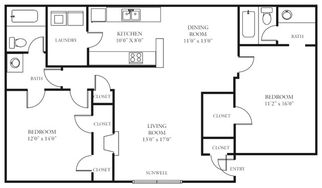 Floorplan - Hampton Arbors Condominiums