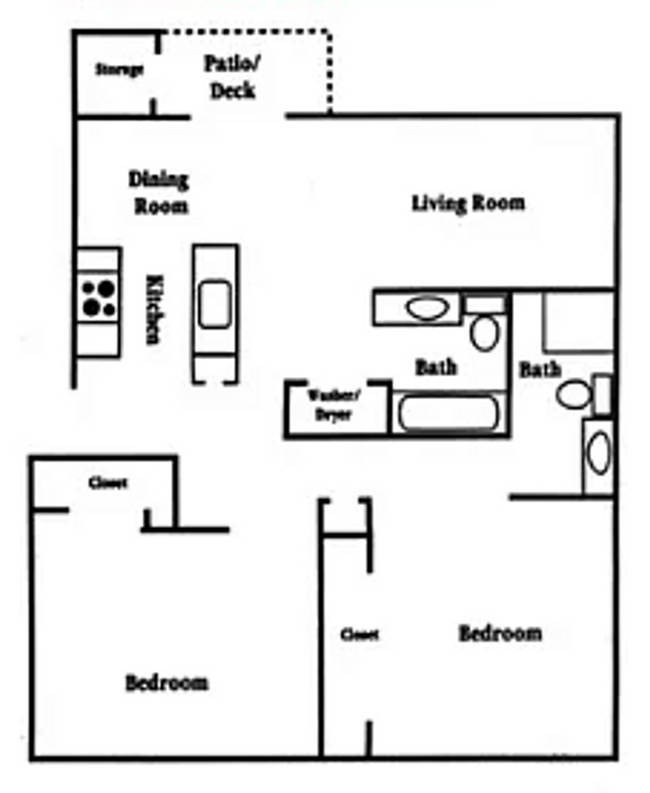 Floorplan - Overlook Pointe Apartments