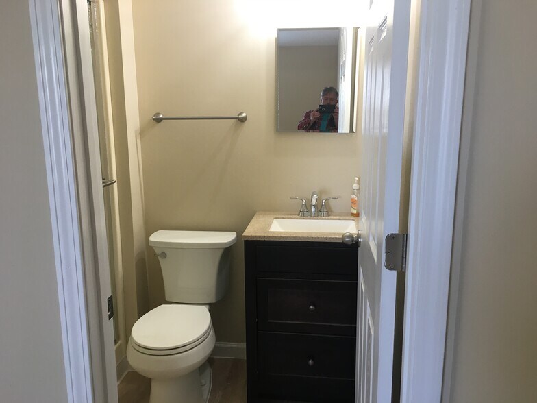 master bathroom , vanity,shower, vaulted - 6436 Long Timber Dr