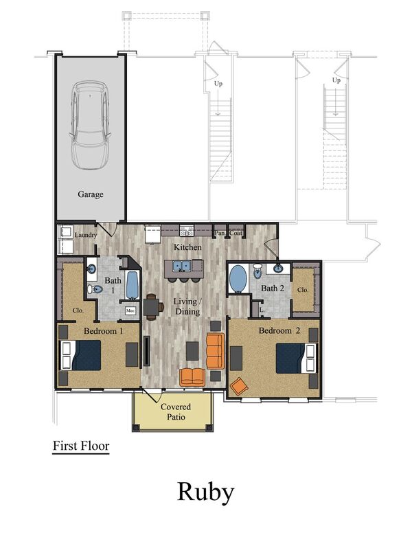 Floorplan - Meridian Park Apartments