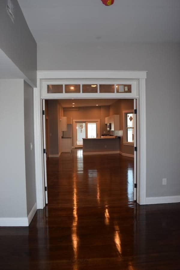 front bedroom, large double doors - 201 Webster St