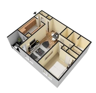 Floorplan - Honeytree Apartments