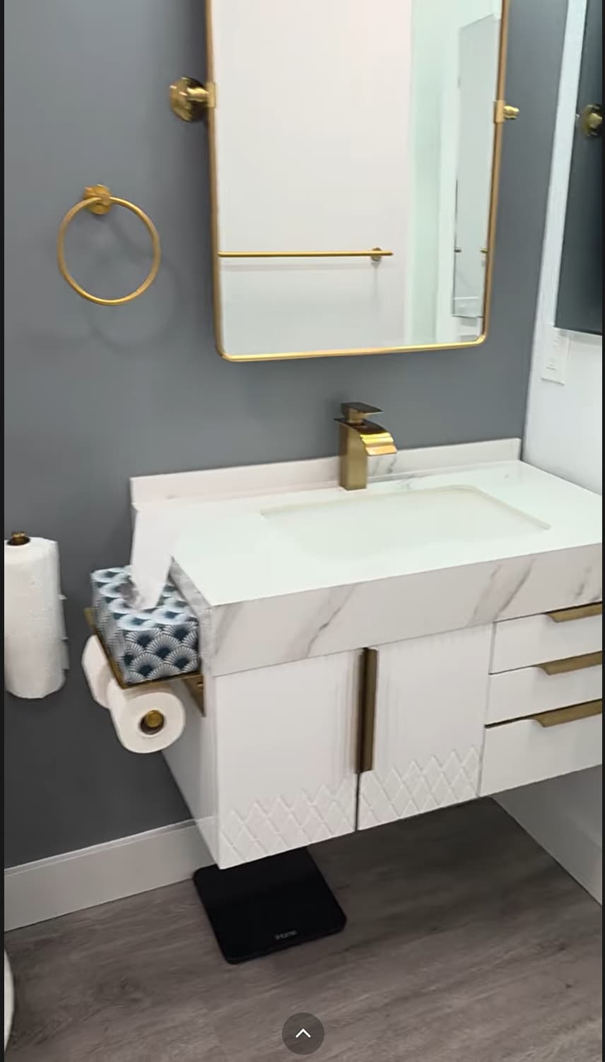 floating bathroom vanity - 27 Booth St