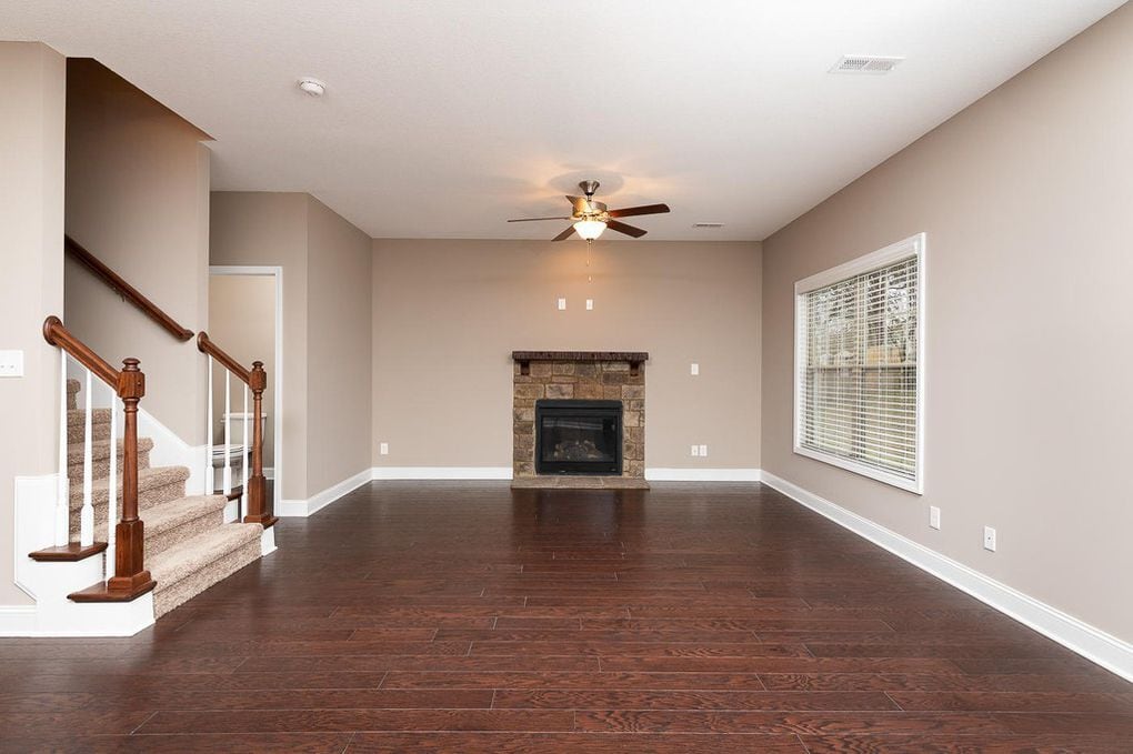 living room with fireplace - 1636 Silver Spur Ln