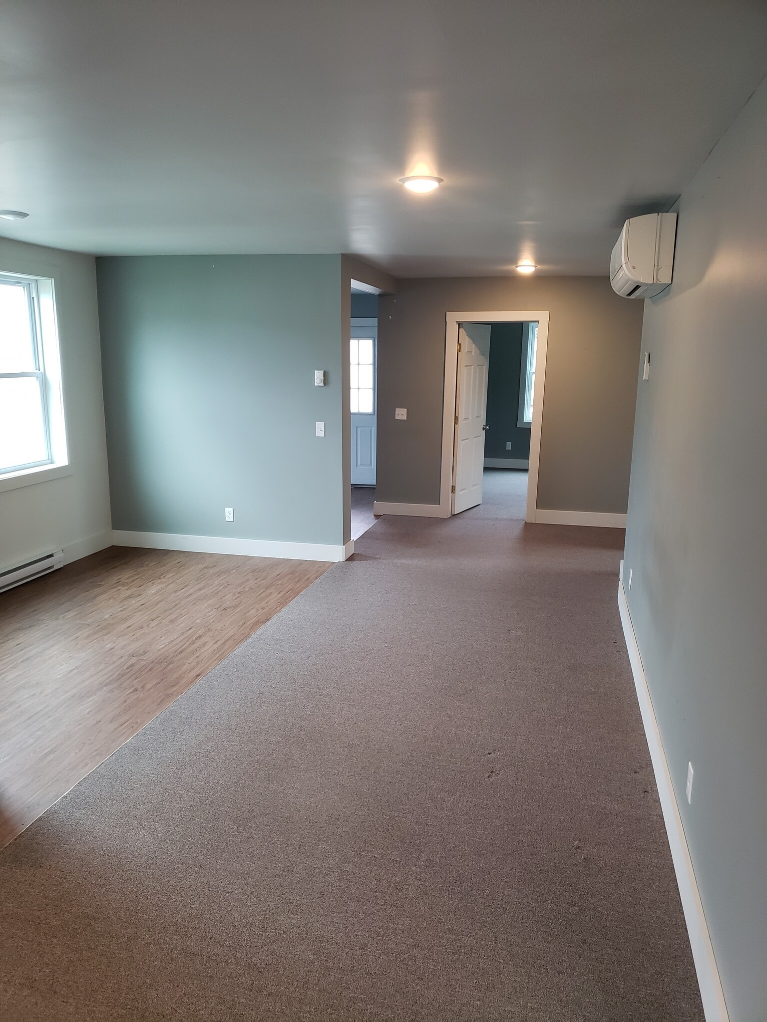 Looking from kitchen to the bedroom (dining area on the left) - 66 Maple Ave