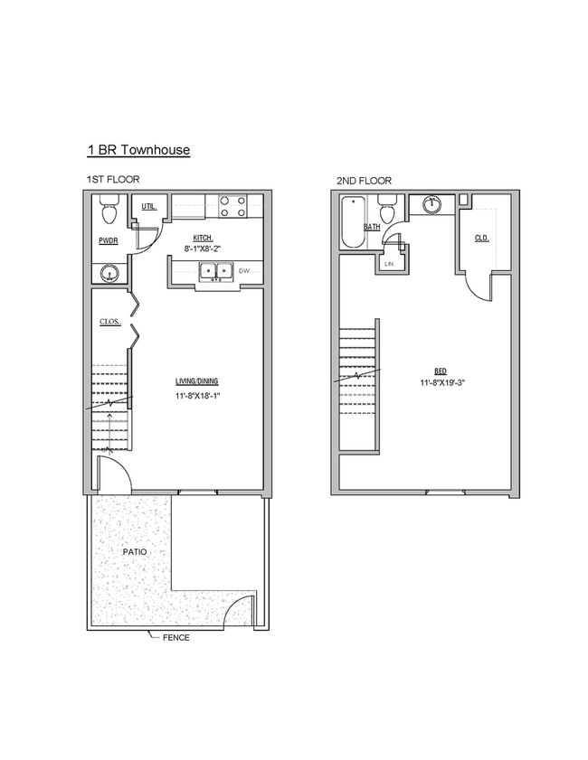 Primary Photo - 1 Bedroom, 1.5 Bath Townhouse