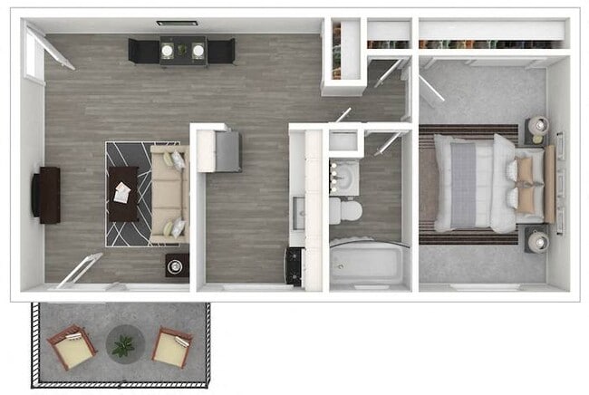 Floorplan - Allen Gardens Apartments