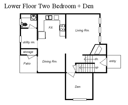 2BR/1.5BA w/ Den - Westbridge Townhouses