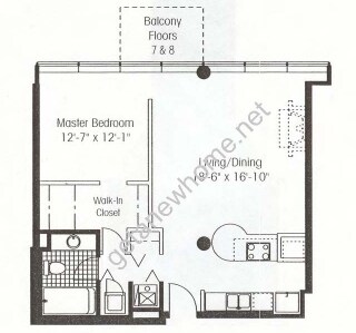 1BR/1BA - Metropolitan Place
