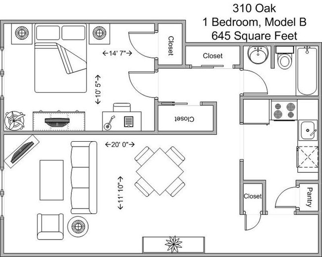 Model B - 310 Oak