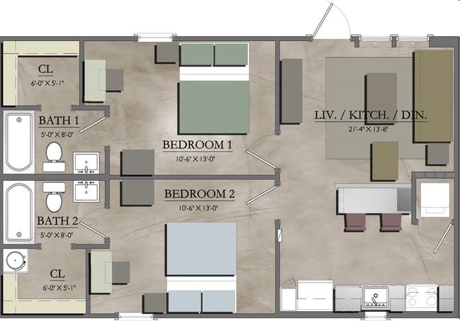 2BR/2BA Lodge - Tradition at 777