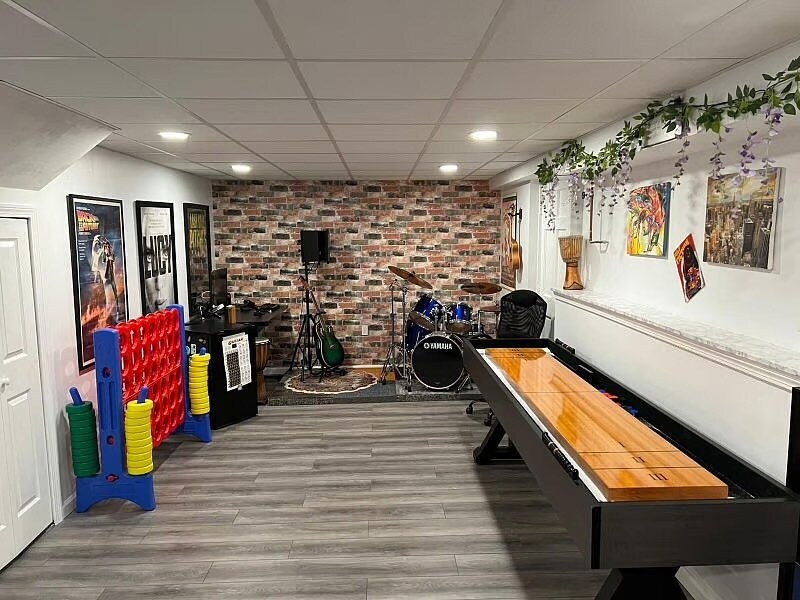 Basement free finished space - 207 Pasture Dr