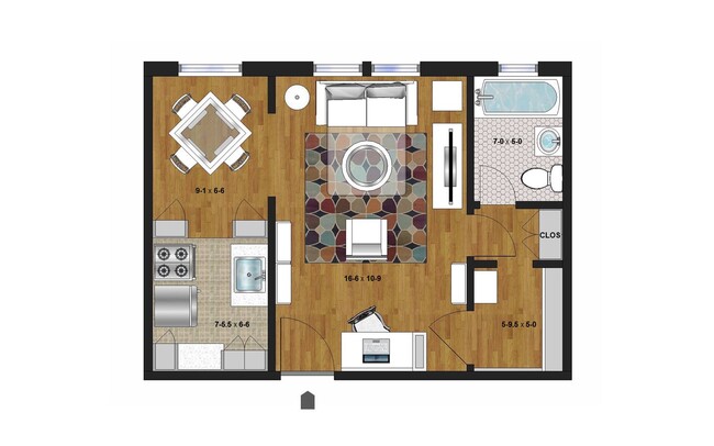 Floorplan - Summit Hill Apartments