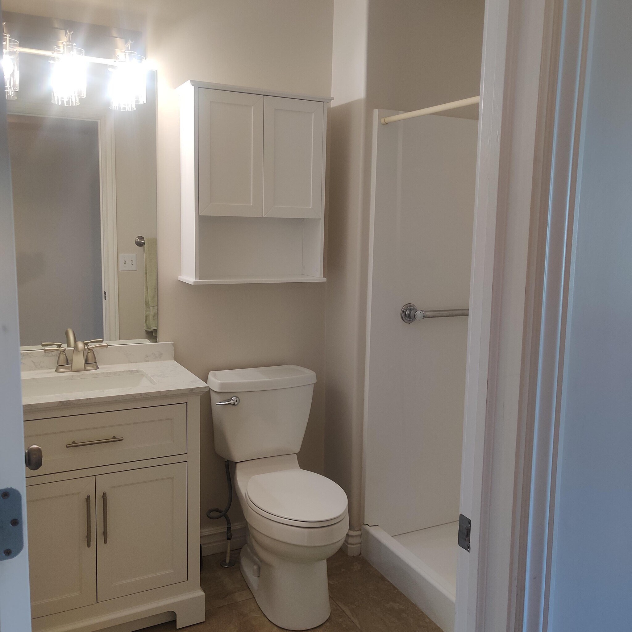 Bathroom with shower - 1898 W Clark Ln
