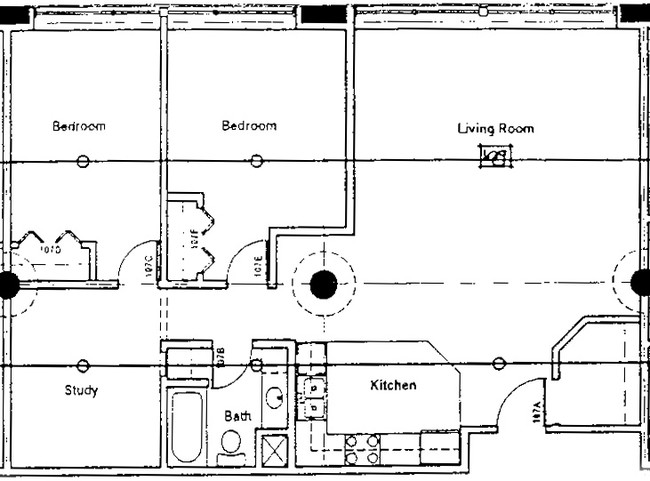 2BR/1BA W DEN - Warehouse & Freighthouse Apartments