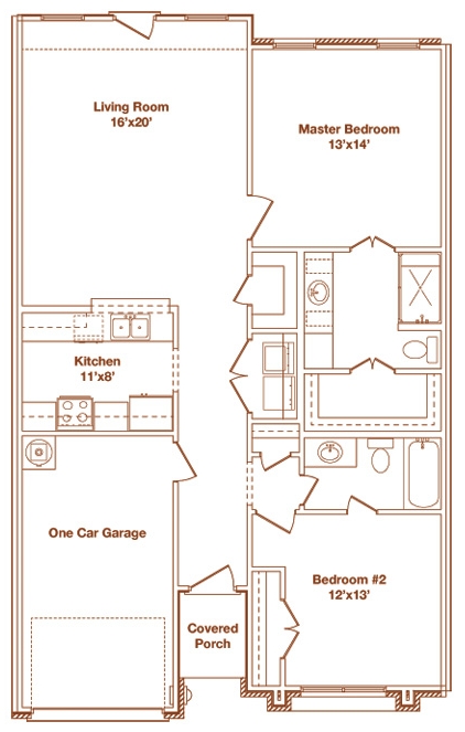 2BR/2BA - Nandina Way Townhomes