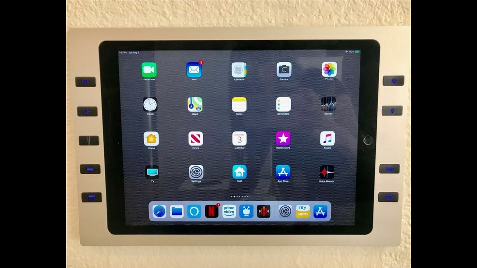 Wall mounted iPad for smart devices - 617 Via Presa St