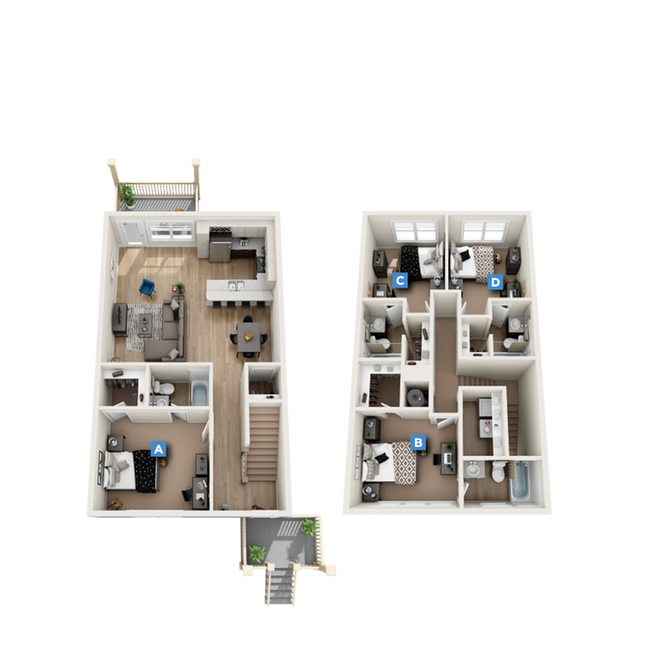 D3: 4BD | 4BA | 1799 SF - The Retreat at Tampa