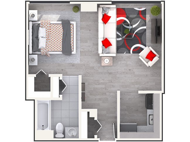 Floorplan - The Square at 511 Apartments