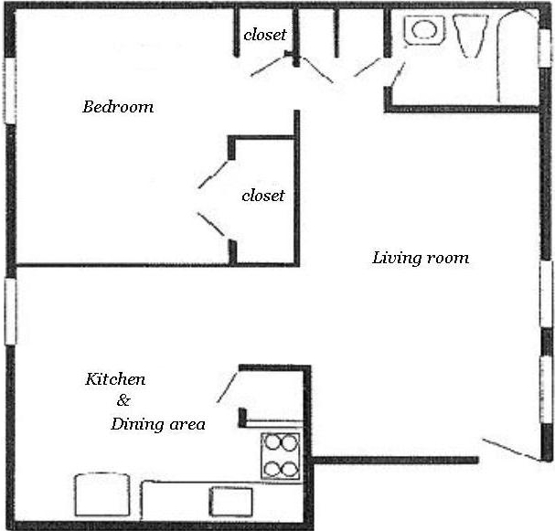 1BR/1BA - Constitution Hill Apartments