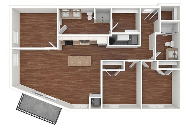 C1 3D Floorplan - Maple and Main