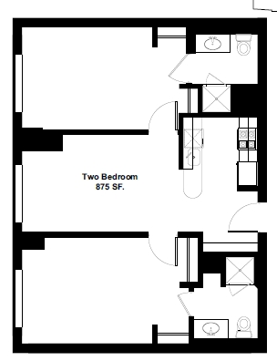 2BR/2BA - Baumhart Hall