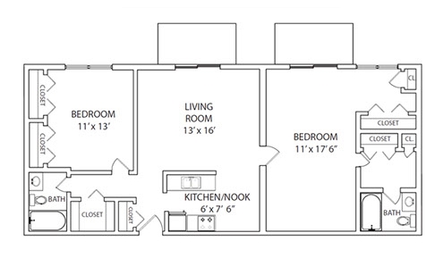 2BR/2BA - Crestwood Village South