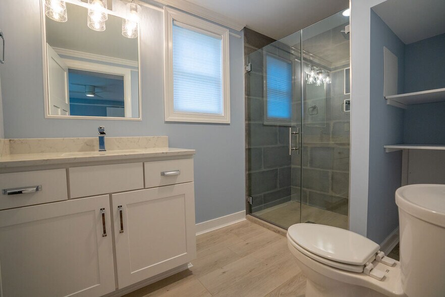 one of two master baths - 610 Montrose Avenue Apt B