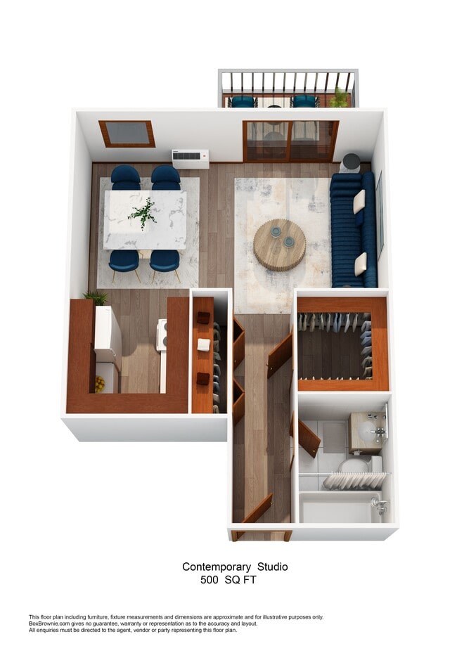Contemporary Studio - Kings Manor Apartments