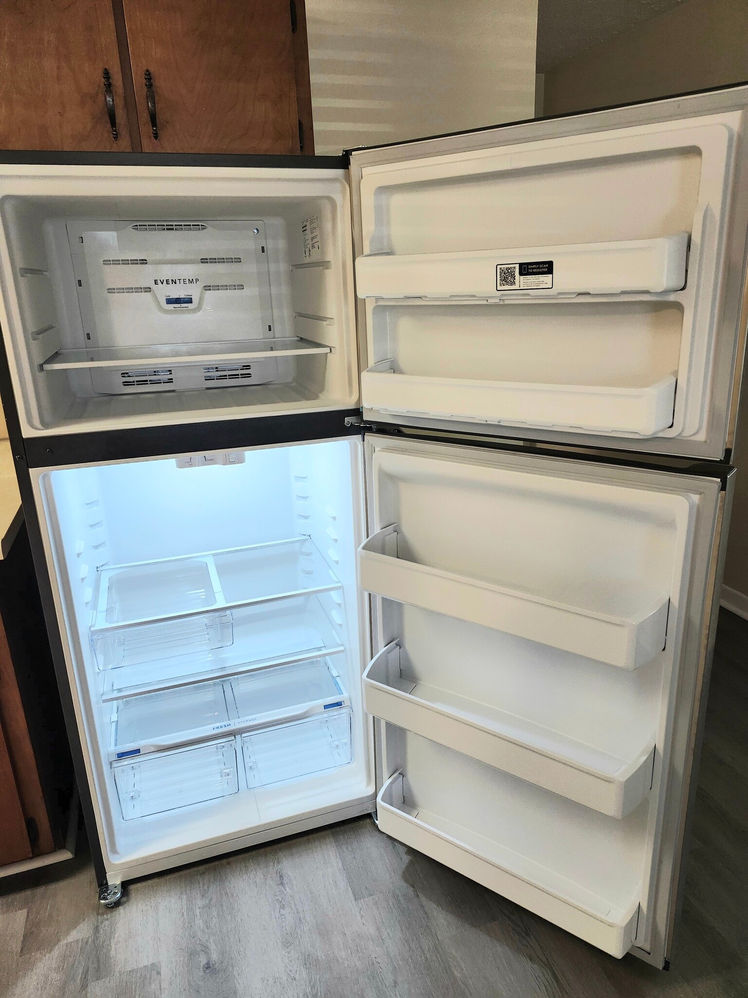 Inside stainless steel fridgeKitchen - 5230 Beach Dr