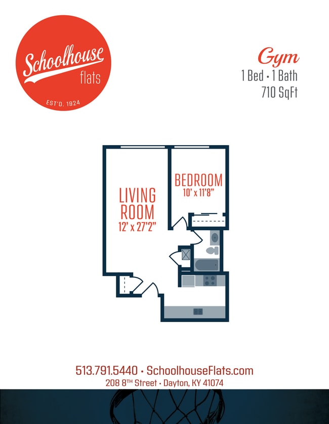 Floorplan - Schoolhouse Flats Apartments