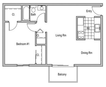 1 Bedroom Apartment - Sterling Pointe Apartments