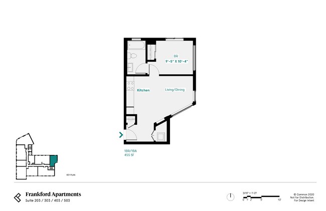 1 Bed 1 Bath - A - 965 Frankford