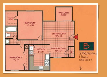 2BR/1BA - Tuscany at Aloma