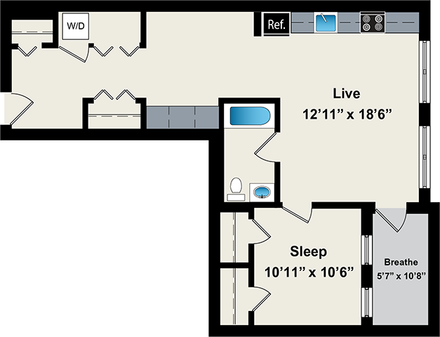 Floorplan - Reside on Jackson