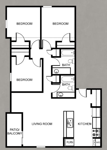 3 Bedroom - Riverwalk