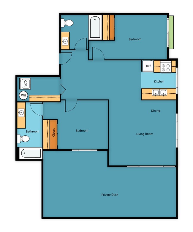 Floorplan - Sir Gallahad Apartment Homes