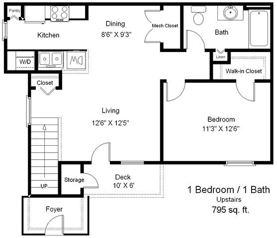 Floorplan - Copper Gate Apartments